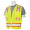 Deltaplus Safety Vest, ANSI, Hi-Viz, Lime, 6X 62196 - alternate 4
